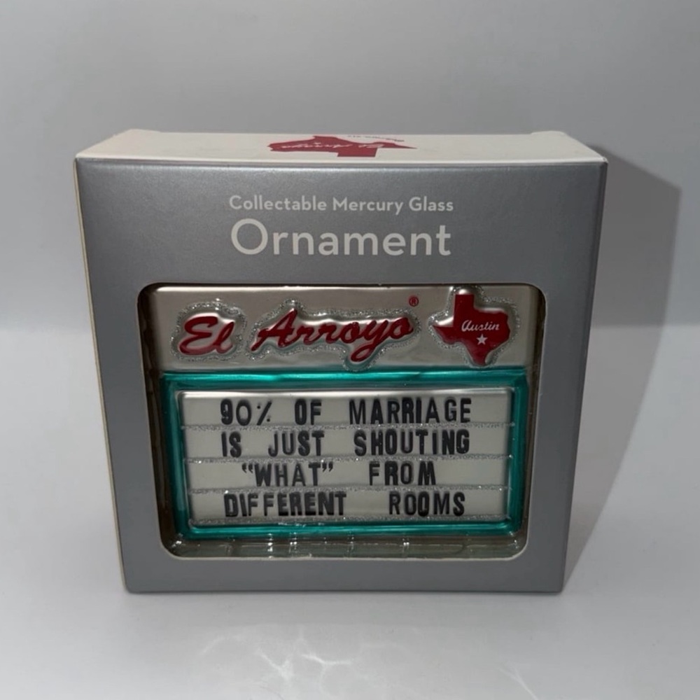 NWT El Arroyo Mercery Glass Ornament